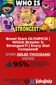 Disfruta de los gameplays de este novedoso juego moba en el que cada personaje dispone de unas características. Want A Awesome Gaming Clip To Play This Amazing Video Titled Brawl Stars Olympics Which Brawler Is Strongest Every Stat Compare Cool Gifs Video Brawl