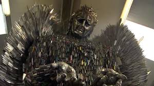 Knives out is a modern take on the murder mystery genre that looks at a dysfunctional family to comment on contemporary america. Knife Angel Sculpture Installed At Coventry Cathedral Bbc News