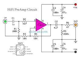 Hifi Audio Preamp Circuit Tl072 Hifi Audio Hifi Audio Amplifier