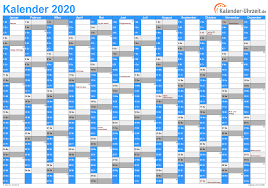 Ich müsst für meine ba mehrer excel dateien als pdf (din a3 querformat) speichern. Excel Kalender 2020 Kostenlos