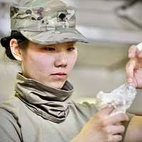 Army Reserve Spc. Dain Shim, a combat medic and native