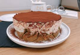 Melt the chocolate with 1/2 cup cream over a double boiler; Tiramisu Basque Burnt Cheesecake Karlin Patisserie