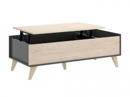 table basse relevable kolyma 1 niche coloris chene anthracite en 2021 table basse relevable table basse table basse scandinave