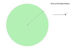 Die fläche eines kreises beträgt 1,2 m2. Kreis Mit Variablen Radius Geogebra
