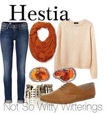 Not So Witty Witterings Casual Hestia Outfit Percy Jackson Outfits Fandom Outfits Fashion
