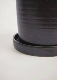 4 x black plastic plant pot saucer 20cm saucer 4.6 out of 5 stars 12. Planter Ceramic Saucer In Black Handmade In Germany Designed By R Eh