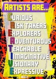 Artists Are Creative Printable Art Room Poster Inspire Students With This Positive Thinking Motivational Artist Poster Art Room Posters Art Room Room Posters