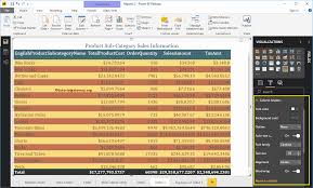 add alternative row colors to power bi table