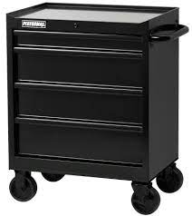 But if budget is an issue, and you don't need an exceptionally large tool chest, the keter rolling tool chest (view at amazon) has five drawers providing quite a bit of storage capacity for a very reasonable price. Performax 27 X 18 Black 4 Drawer Rolling Tool Cabinet At Menards