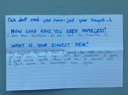 Each student must write the questions on his / her own paper. Homeless People Answer The Questions They Re Asked The Most Frequently