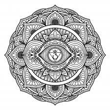 Or color online on our site with the interactive coloring machine. Premium Vector Third Eye Mandala