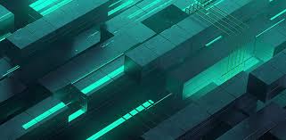 Abstract neon geometric seamless loop. Hd Wallpaper Abstract 3d 3d Abstract 3d Blocks Green Turquise Neon Glow Wallpaper Flare