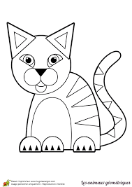 Dessins minimalistes dessins simples dessins zentangle dessins mignons apprendre à dessiner un chat dessin chat facile carte de chat art à thème chien chat couette. Coloriage D Un Petit Chat Tout Mignon Un Felin Bien Sympathique Dessine Avec Des Formes Geometriques Simples
