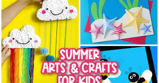 Fun crafts and hands on learning for kids to do in june! Easy And Fun Summer Arts And Crafts For Kids Messy Little Monster