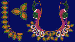 That was the main reason i bought it as it reminded me of my original home. Best Peacock Style Blouse Embroidery Designs