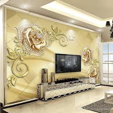 Wholesale High End 10m Luxury Embossed Patten Textured Pvc Wallpaper Wall Paper Roll For Livi Living Room Murals Large Paintings Living Room Silver Living Room