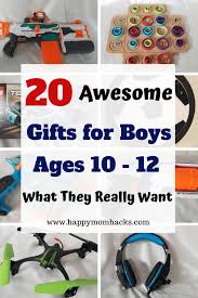 20 Fun Gift Ideas For Boys Age 10 12 Best Gift Guide Happy Mom Hacks Tween Boy Gifts Mom Birthday Gift Gifts For Boys