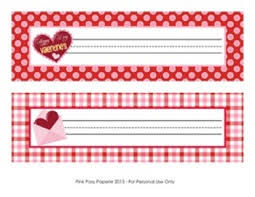 Valentine Classroom Decor Desk Name Plates Classroom Valentine Name Plate Valentine Name See my portfolio for other name tags & holiday illustrations!