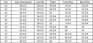 Gap Jeans Size Conversion The Best Style Jeans