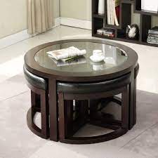 The ottoman traces its roots to furnishing practices in the ottoman empire as clubs became more popular, so did the ottoman, which began to have hinged seats underneath to hold storage.11. Round Coffee Table Ottomans Underneath Architecture Design Facebook
