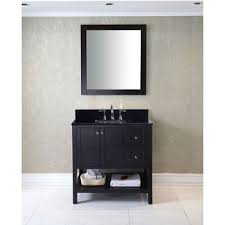 Hello select your address all hello, sign in. Bathroom Vanities 36 Winterfell Single Sink Bathroom Vanity Set In Multiple Finishes With Italian Carrara Marble Or Black Galaxy Granite Top By Virtu Usa Kitchensource Com