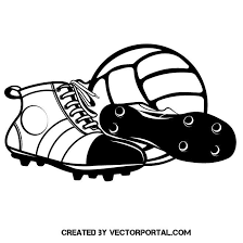 Black And White Soccer Cleats Clipart Old Football Shoes Vector Image Football Shoes Football Vector Images