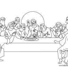 Kids can have their own communion while they discover the reason why we break bread together. Last Supper Coloring Page Coloring Page