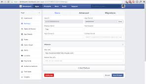 Under apps, click create new app. Website With Facebook Login Url Gallery