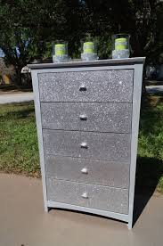Silver Glitter Dresser Glitter Furniture Silver Dresser Diy Dresser