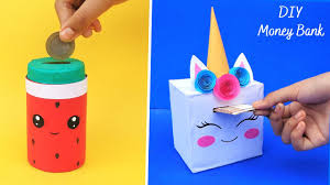 Get money in 1 day at your bank. How To Make Coin Bank With Cardboard Jar Best Out Of Waste 2 Diy Cute Money Storage Box Youtube