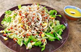 Asian Style Bean Sprout Corn Salad Recipe Recipe Healthy Indian Snacks Corn Salad Recipes Coriander Recipes