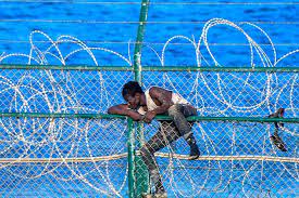 ^ más de 600 inmigrantes entran en ceuta tras saltar la valla: Mass Arrivals Of Migrants Into Spain S Ceuta Greece S Lesbos Island Arab News