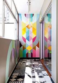 2016 Graphic Design Trends To Bring Into Your Home Domino Home Decor Geometric Wall Wall Design