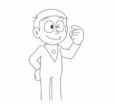 Doraemon and nobita colouring pages : Nobita Pages For Coloring