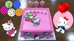 Kue ultah anak lol 2. Kue Ultah Hello Kitty Happy Birthday Cake For Baby Girl Youtube