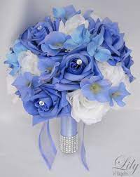 Check spelling or type a new query. 17pcs Wedding Bridal Bouquet Silk Flower Decoration Package Periwinkle White Lily Of Angeles Periwinkle Wedding Wedding Wedding Flowers