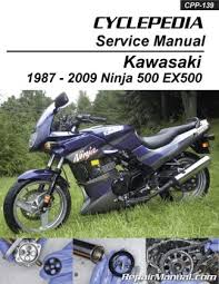 Kawasaki ex500 ninja 500 cyclepedia printed motorcycle service manual. Kawasaki Ex500 Ninja 500 Cyclepedia Printed Motorcycle Service Manual