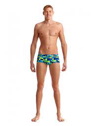 Maillot une pièce rouge motifs en relief. Maillot De Bain Homme Classic Trunks Hologram Funky Trunks
