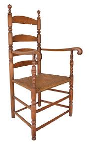 Sausage Turned Ladderback Armchair Connecticut River Valley C 1730 1750 Antique Chairs Chair Side Chairs