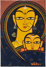 JAMINI ROY (1887-1972), Untitled (Mother and Child)