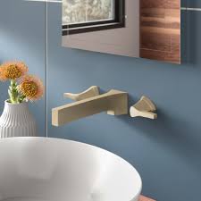 Get free shipping on qualified champagne bronze bathroom faucets or buy online pick up in store today in the bath department. Delta Zura Wall Mounted Bathroom Faucet With Drain Assembly Wayfair