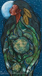 Mother Earth By Jackie Traverse Native Canadian Arts Mother Earth Art Earth Drawings Canadian Art