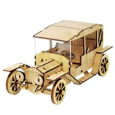 Desktop Wooden Model Kit Classic Car 1 Arts Crafts Korea Wooden Model Kits Model Kit Wooden