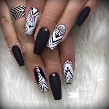 Black And White Using Amore Ultima Elite Black And Elite White Inspired By The Extremely Talented Haha Nails Nails Matte Nails Design