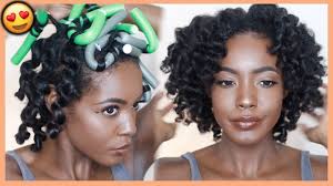 To me, they give a nicer more realistic curl than perm rods, but because my hair was so short i had to hold off on doing them. How To Defined Bouncy Flexi Rod Set On Stretched Short Medium Length 4 Type Hair Youtube