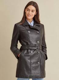 Isabel Thinsulate Leather Trench Wilsons Leather In 2020 Leather Coat Buy Leather Jacket Leather Jackets Women