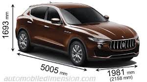 Abmessungen Der Maserati Autos Mit Lange Breite Und Hohe