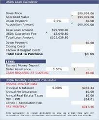 Usda Home Loan Calculator Easily Estimate The Monthly Mortgage Payment With Taxes And Usda Loan Mortgage Loan Calculator Mortgage Amortization Calculator