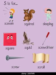 Microsoft word is the most commonly used word processor for personal and professional use. Many Words Begin With Alphabet S Stock Vector Image Art Alamy