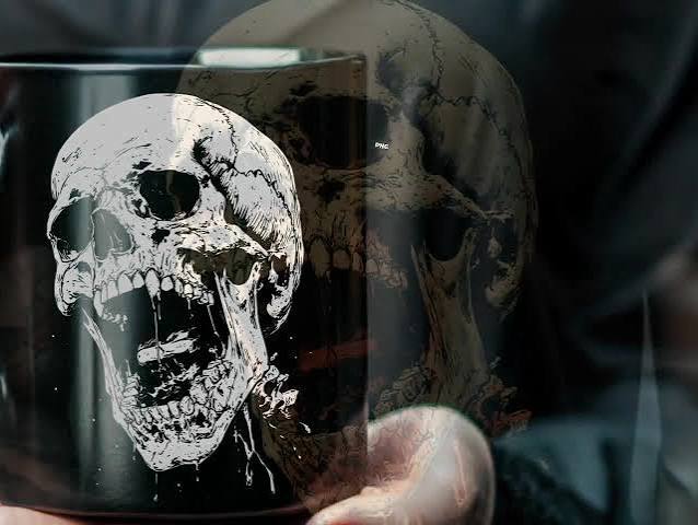 Screaming Skull Gothic Horror PNG SVG, Dark Tees and Mugs (Digital Download)